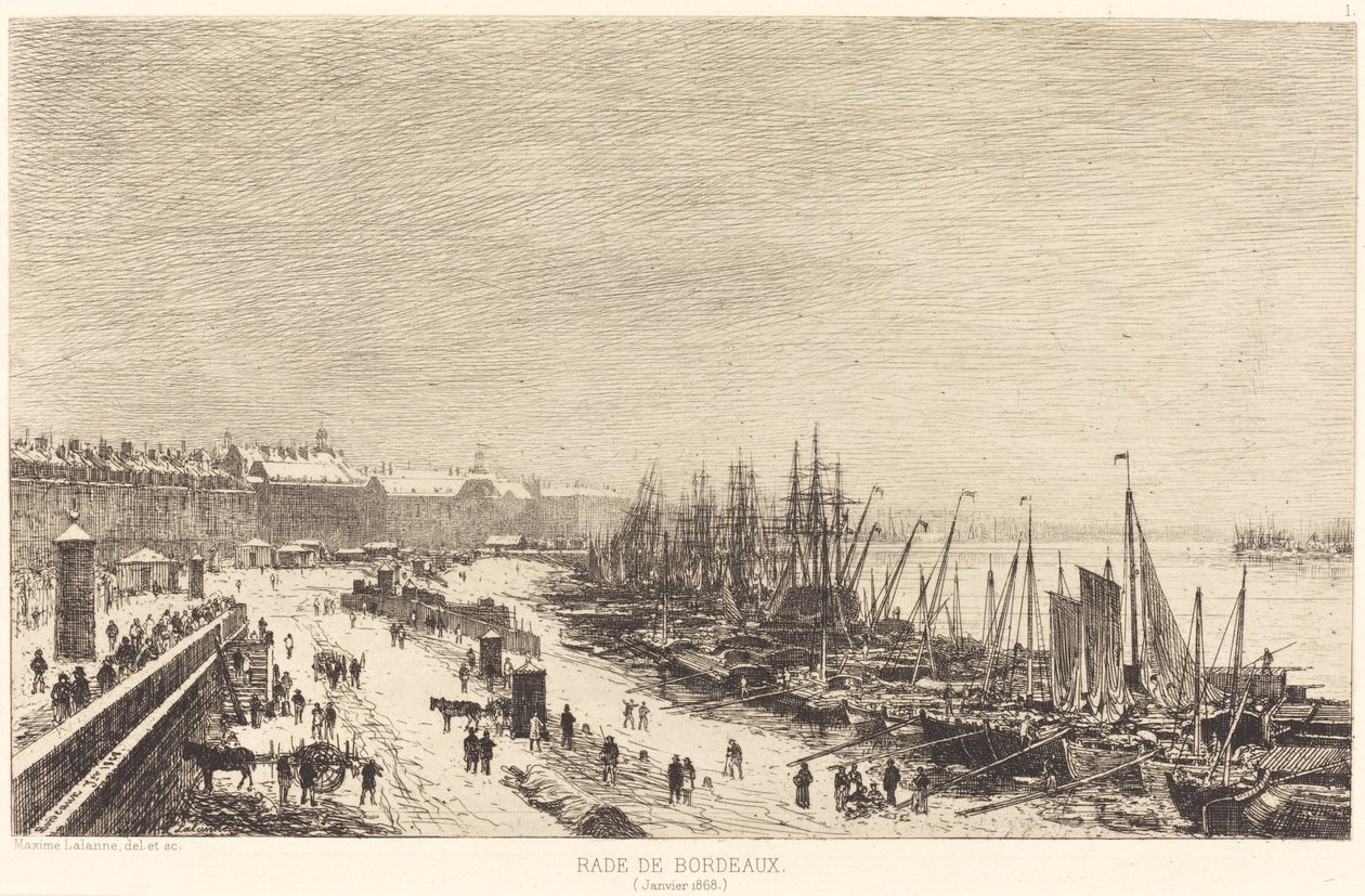 Bordeaux Harbor by Maxime Lalanne