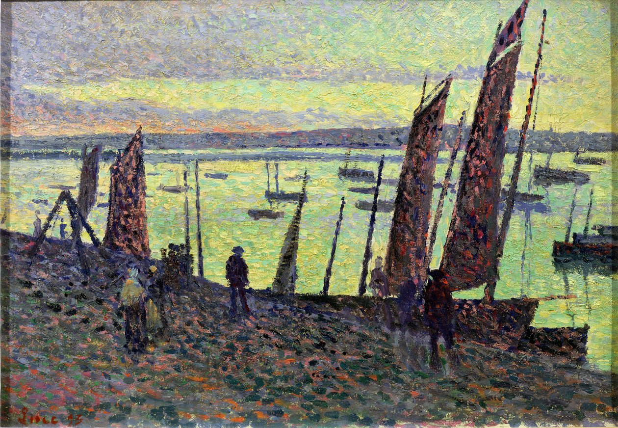 Boats at Camaret by Maximilien Luce