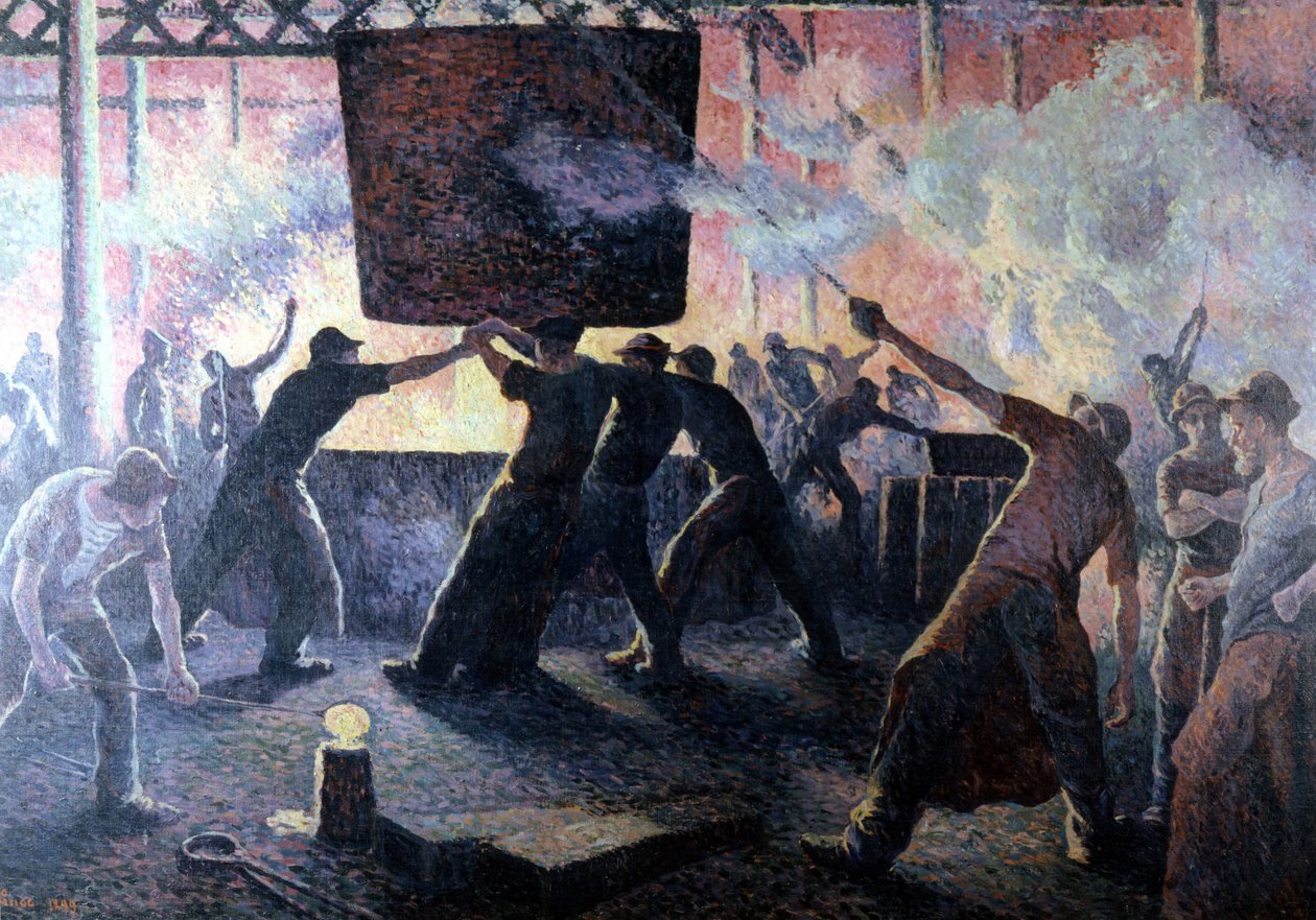 The Foundry by Maximilien Luce