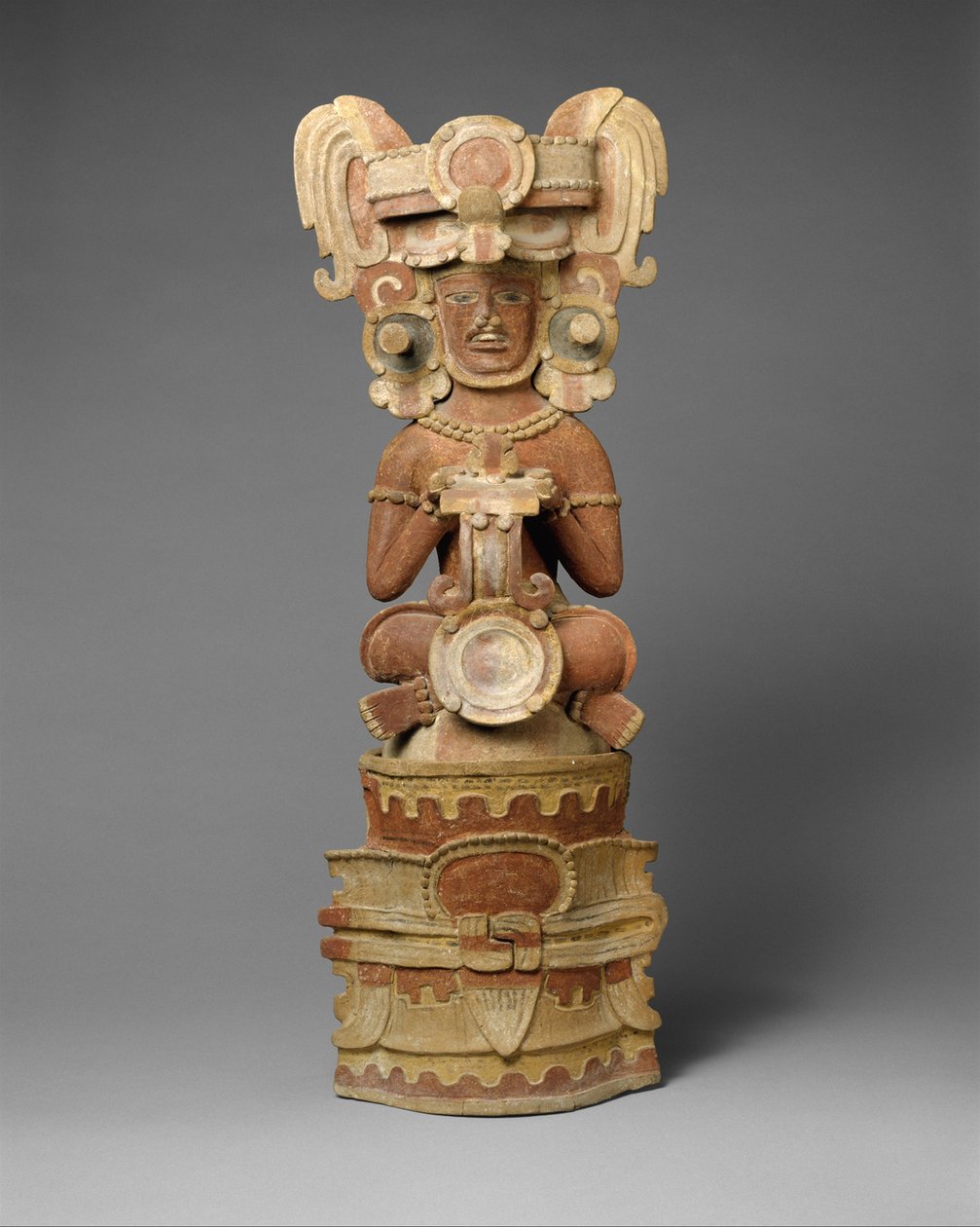 Censer of Seated King, 4th century by Mayan