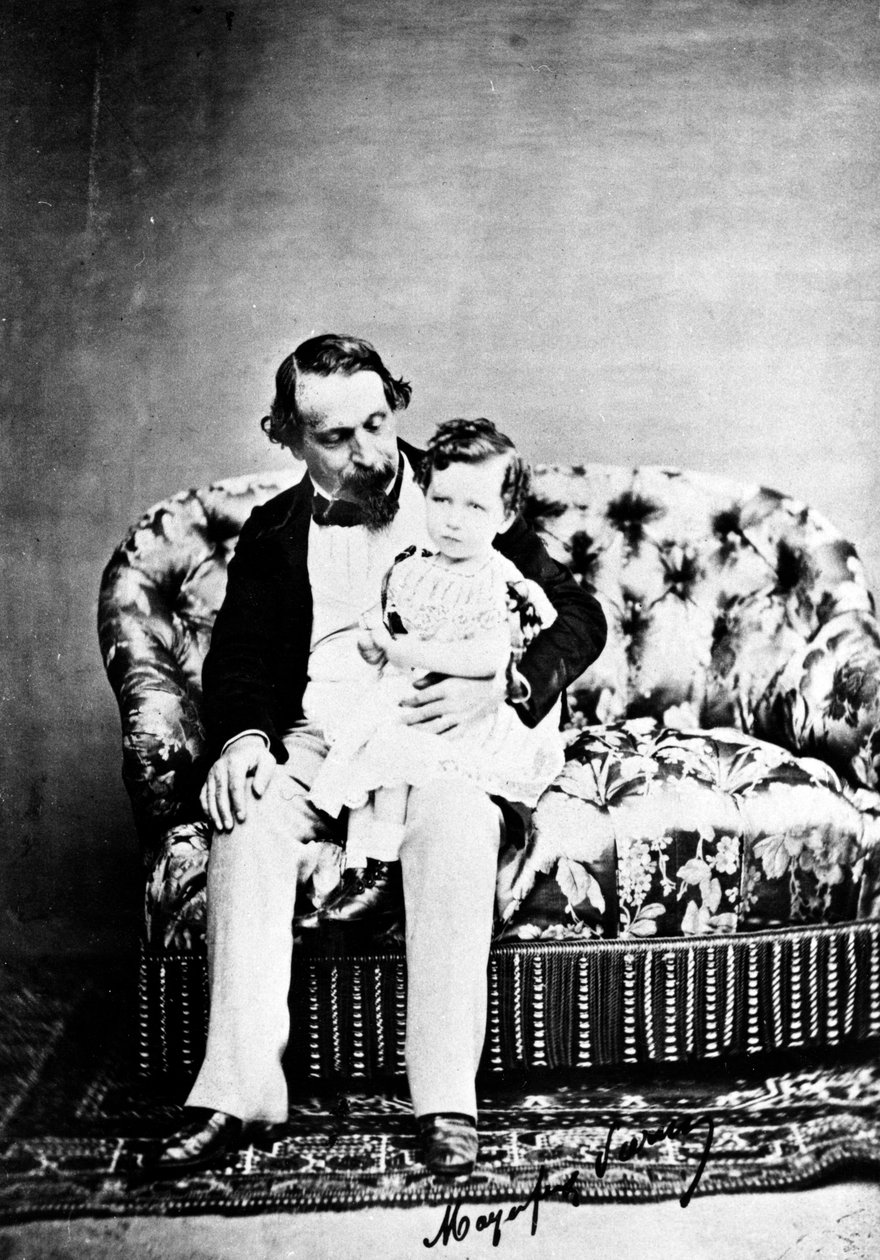 Emperor Napoleon III with the Prince Imperial by Mayer and Pierson