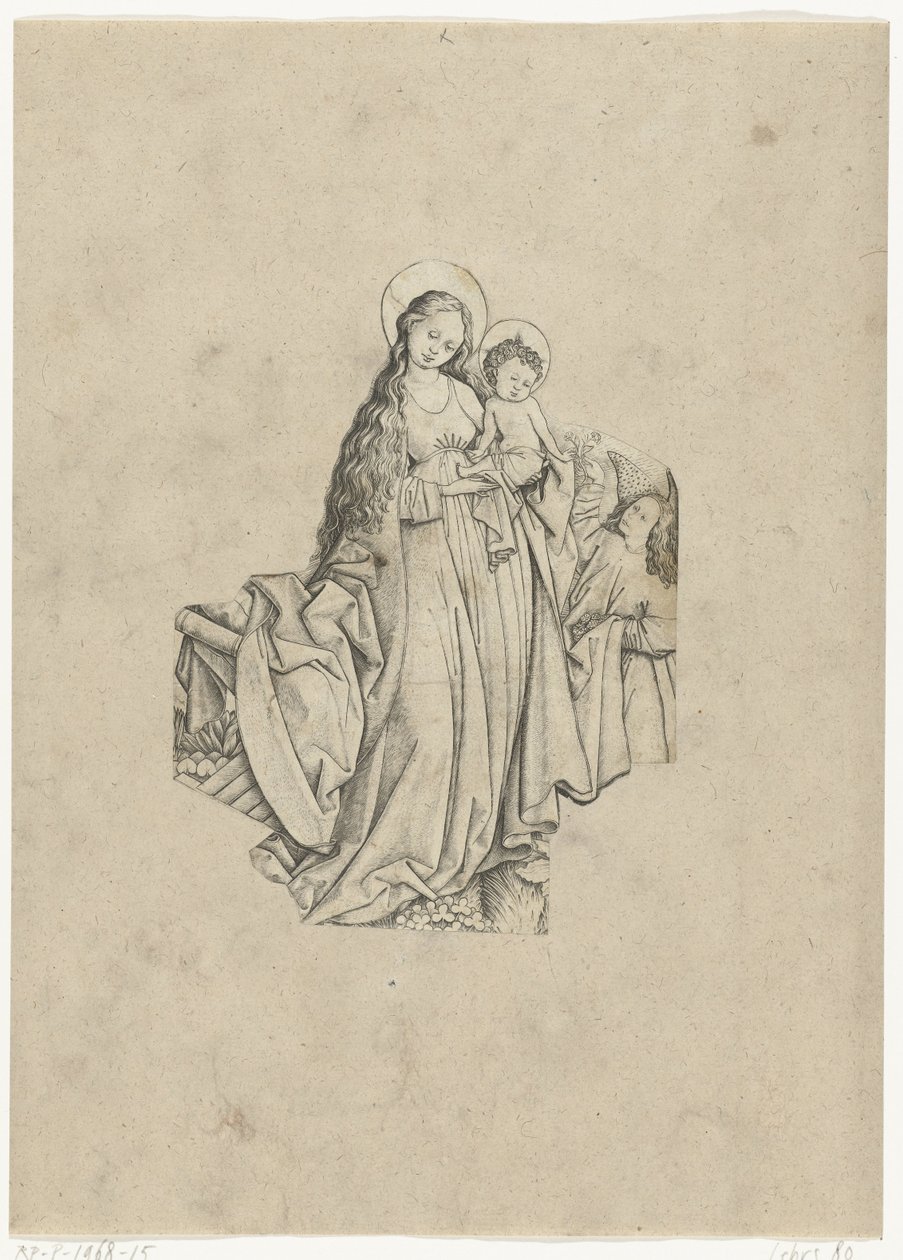 Mary with Child by Meester E.S.