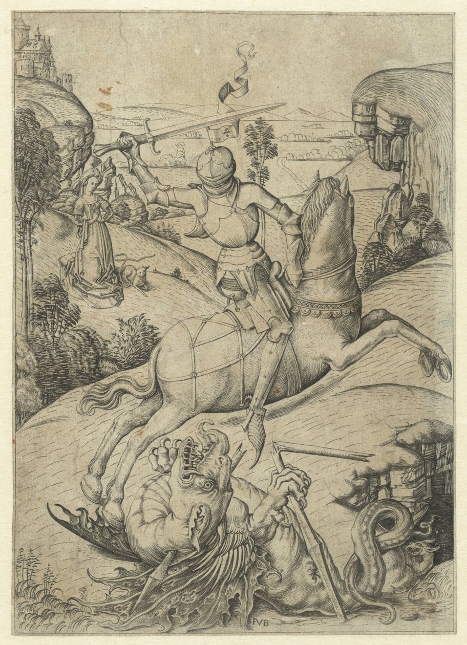 Saint George and the Dragon by Meester FVB