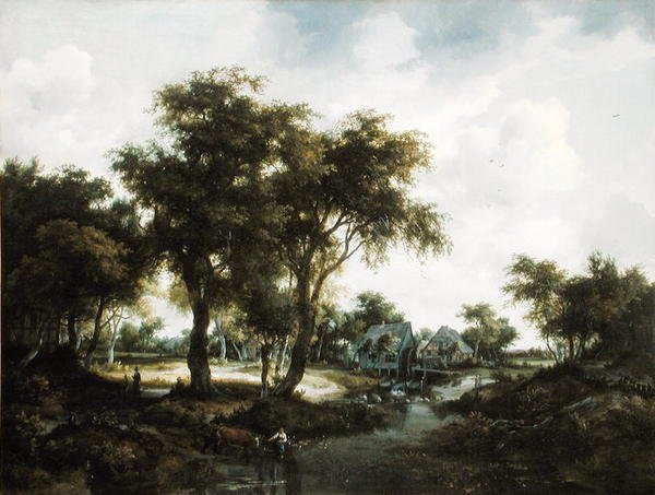 The Water Mill by Meindert Hobbema