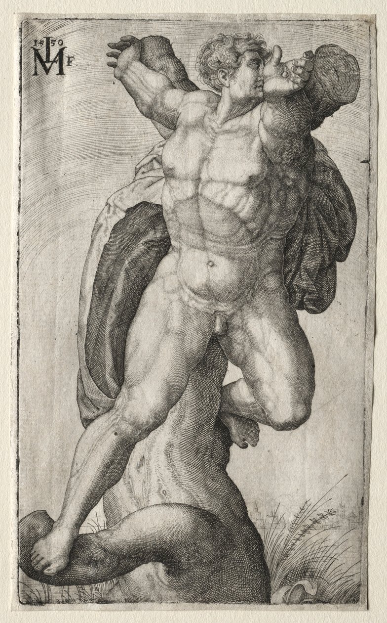 The Crucified Man by Melchior Lorck