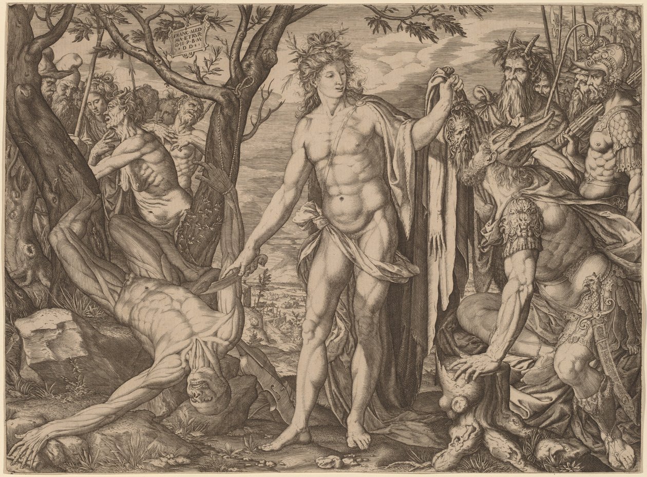 Apollo and Marsyas by Melchior Meier