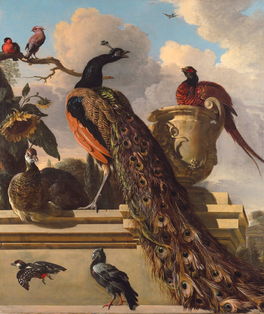 Birds in the Park by Melchior de Hondecoeter