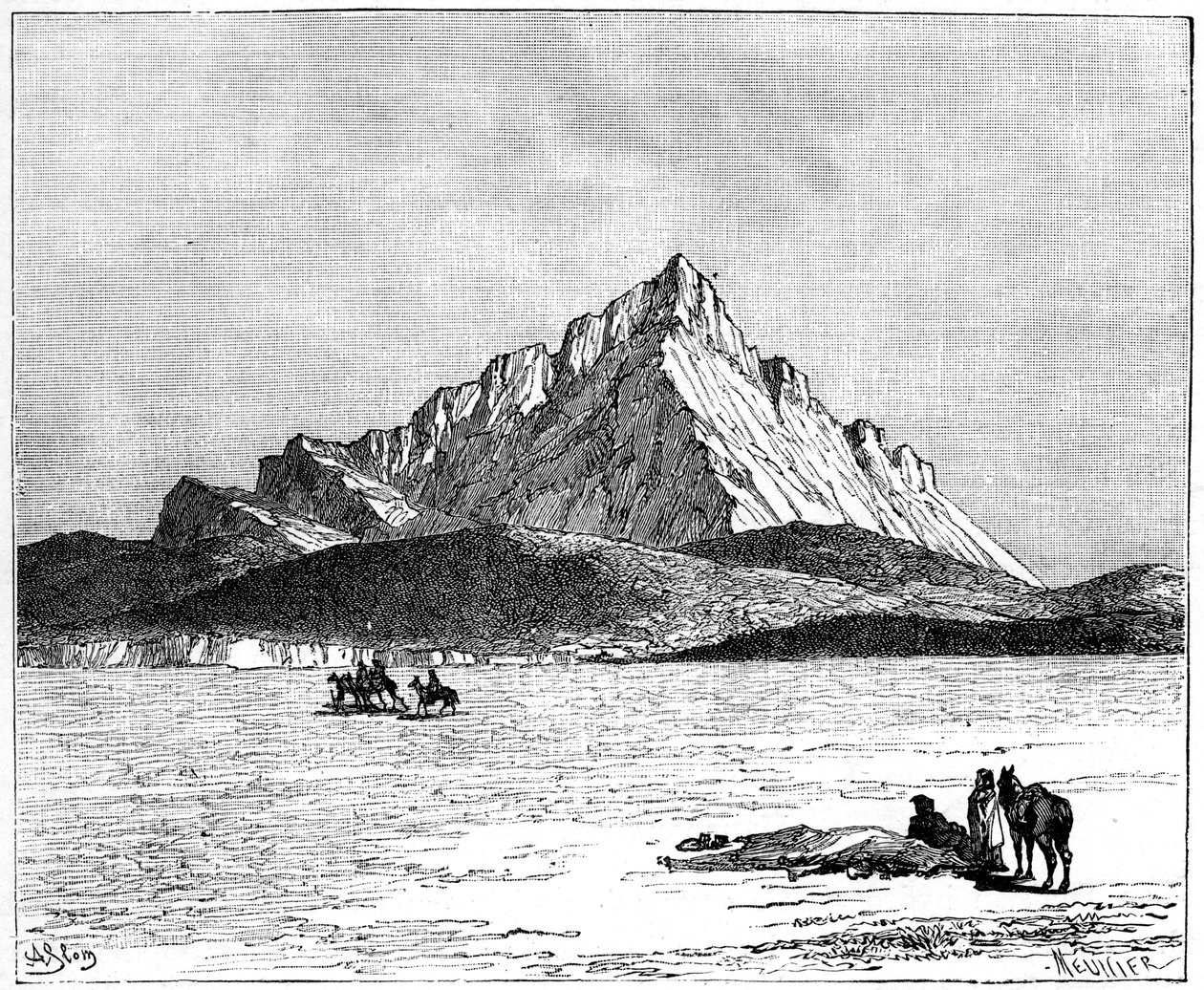 The Jebel Zaghwan, c1890 by Meunier