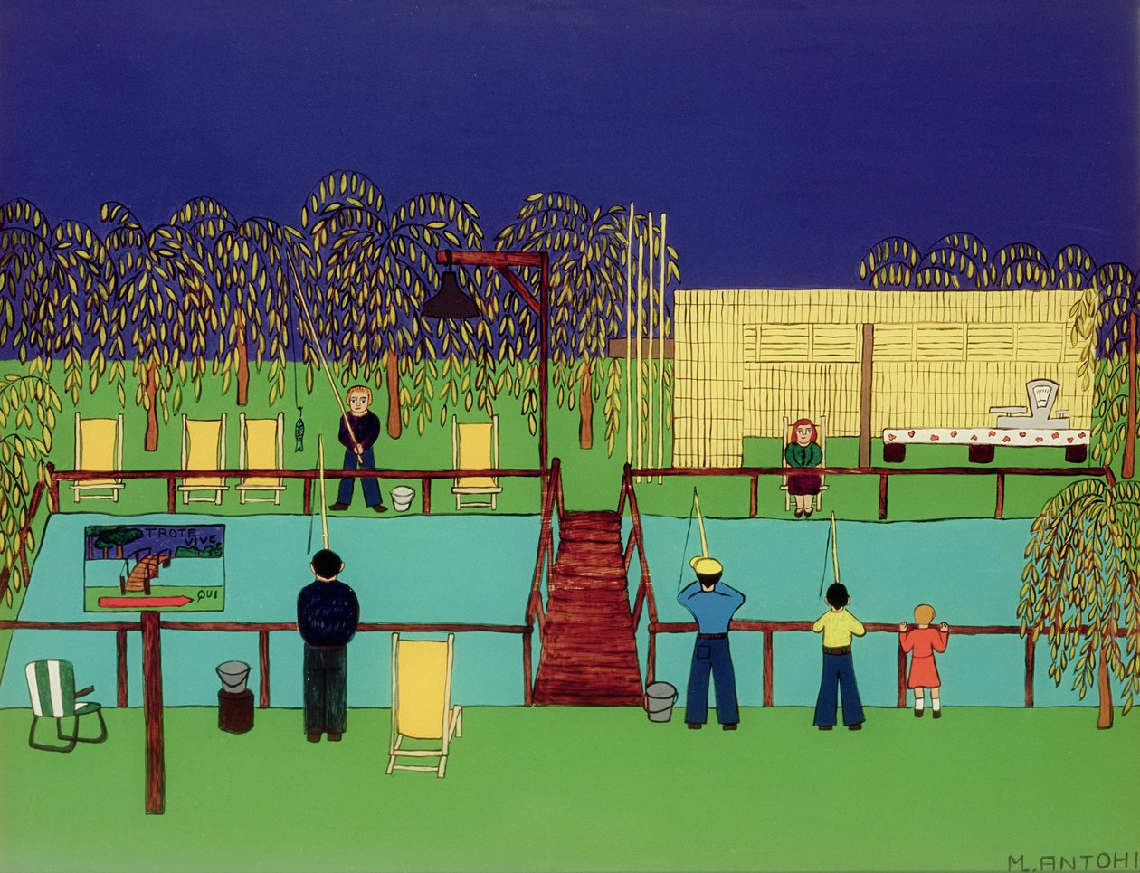 Fishing Pond by Micaela Antohi