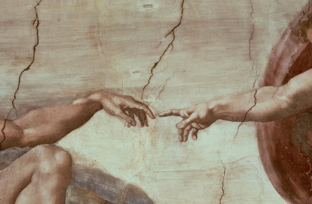 The Creation of Adam by Michelangelo Buonarroti