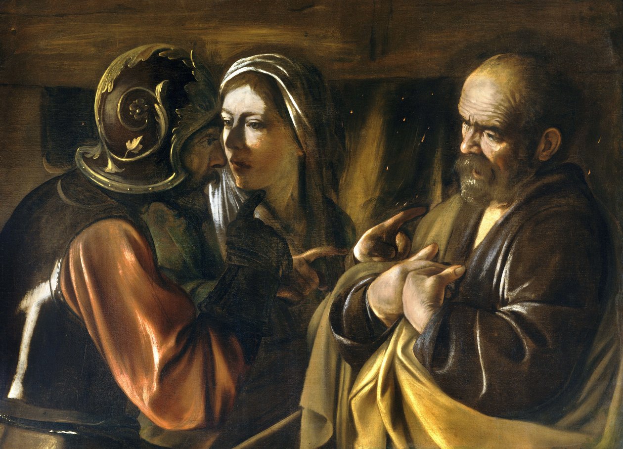 The Denial of Saint Peter by Michelangelo Merisi Caravaggio