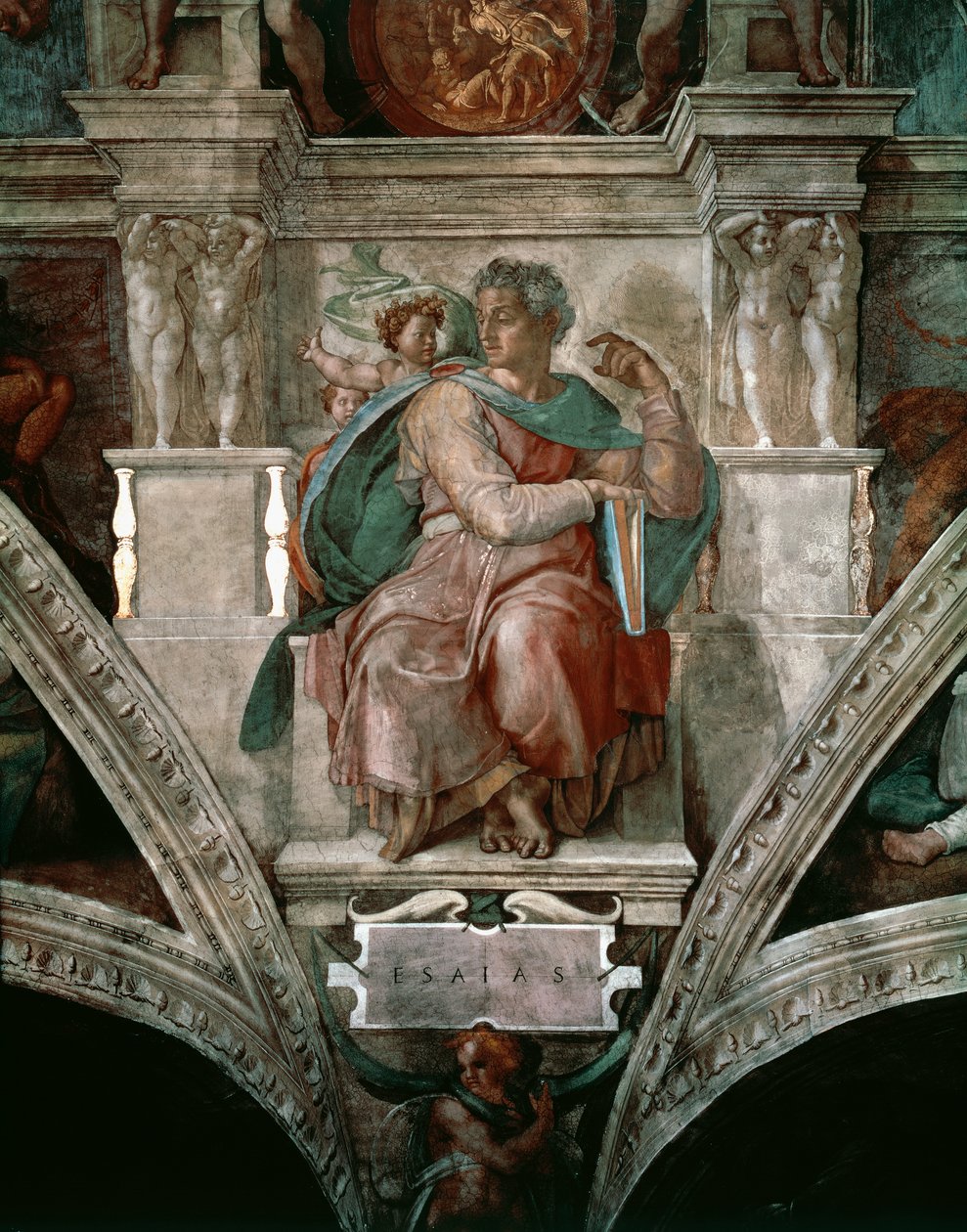 Isaiah (detail) by Michelangelo Buonarroti