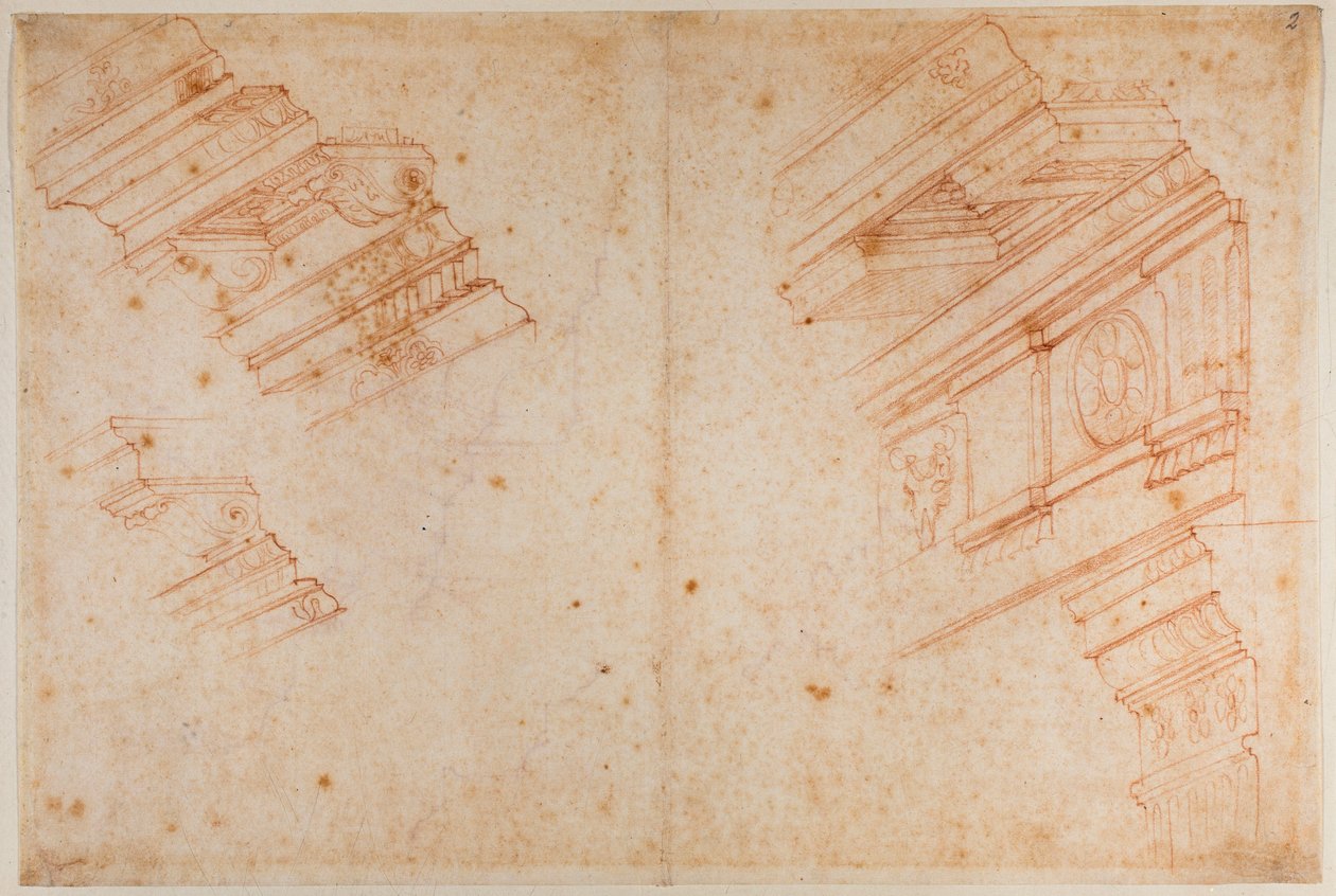 Studies from Roman Monuments by Michelangelo Buonarroti