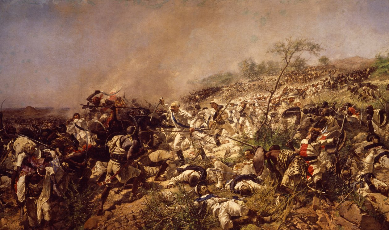 The Battle of Dogali by Michele Cammarano