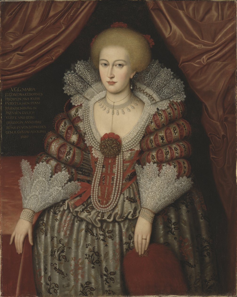 Queen Maria Eleonora by Michiel Jansz. van after Mierevelt