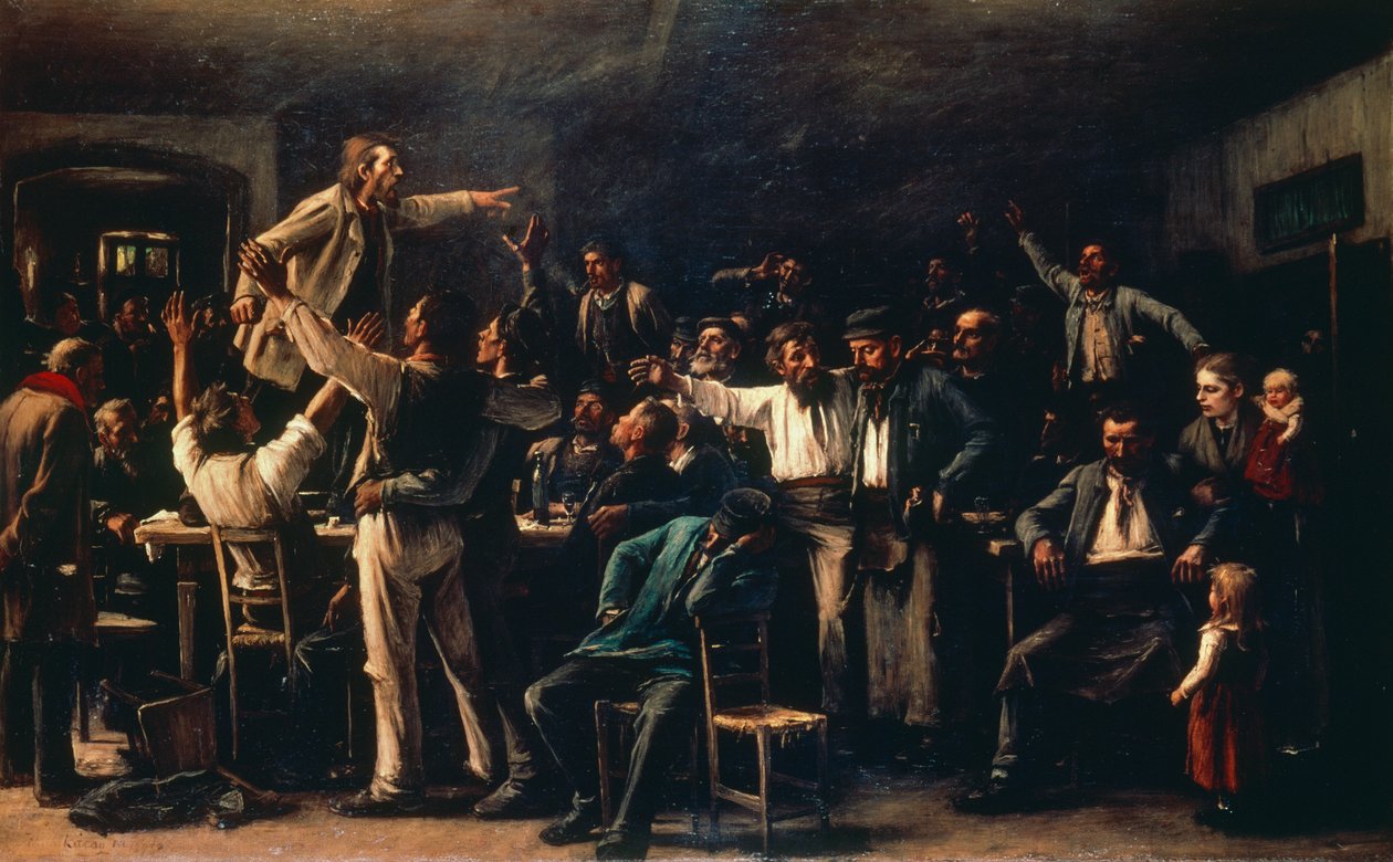 Strike by Mihály Munkácsy
