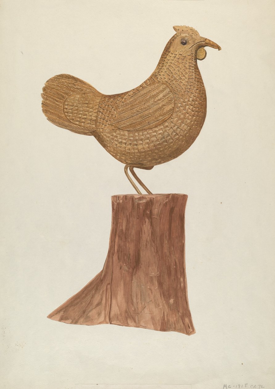 Little Wooden Hen by Mildred E. Bent