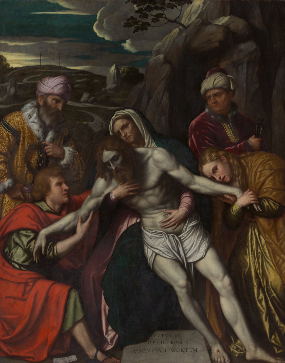 The Entombment by Moretto da Brescia