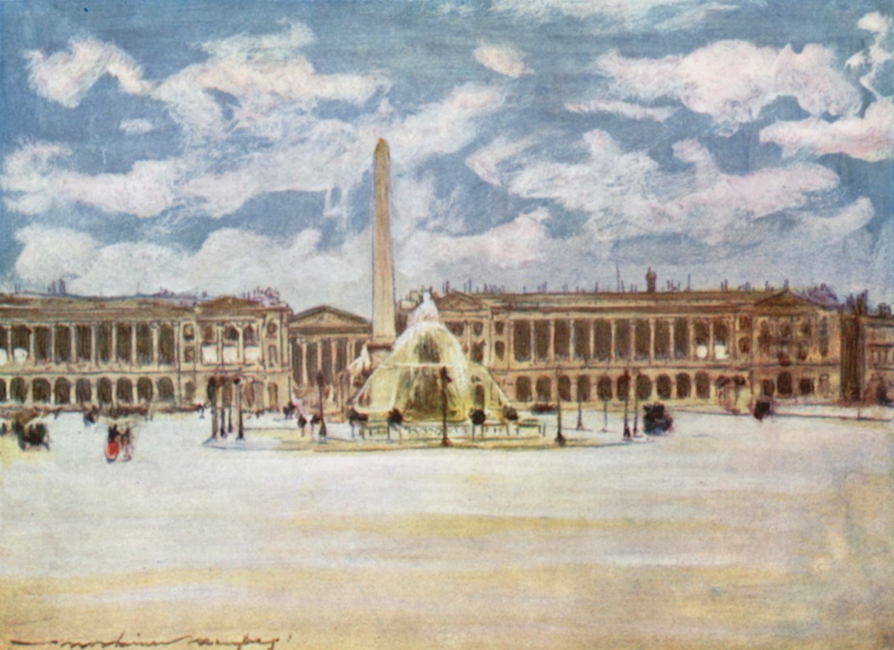 Place De la Concorde by Mortimer Ludington Menpes