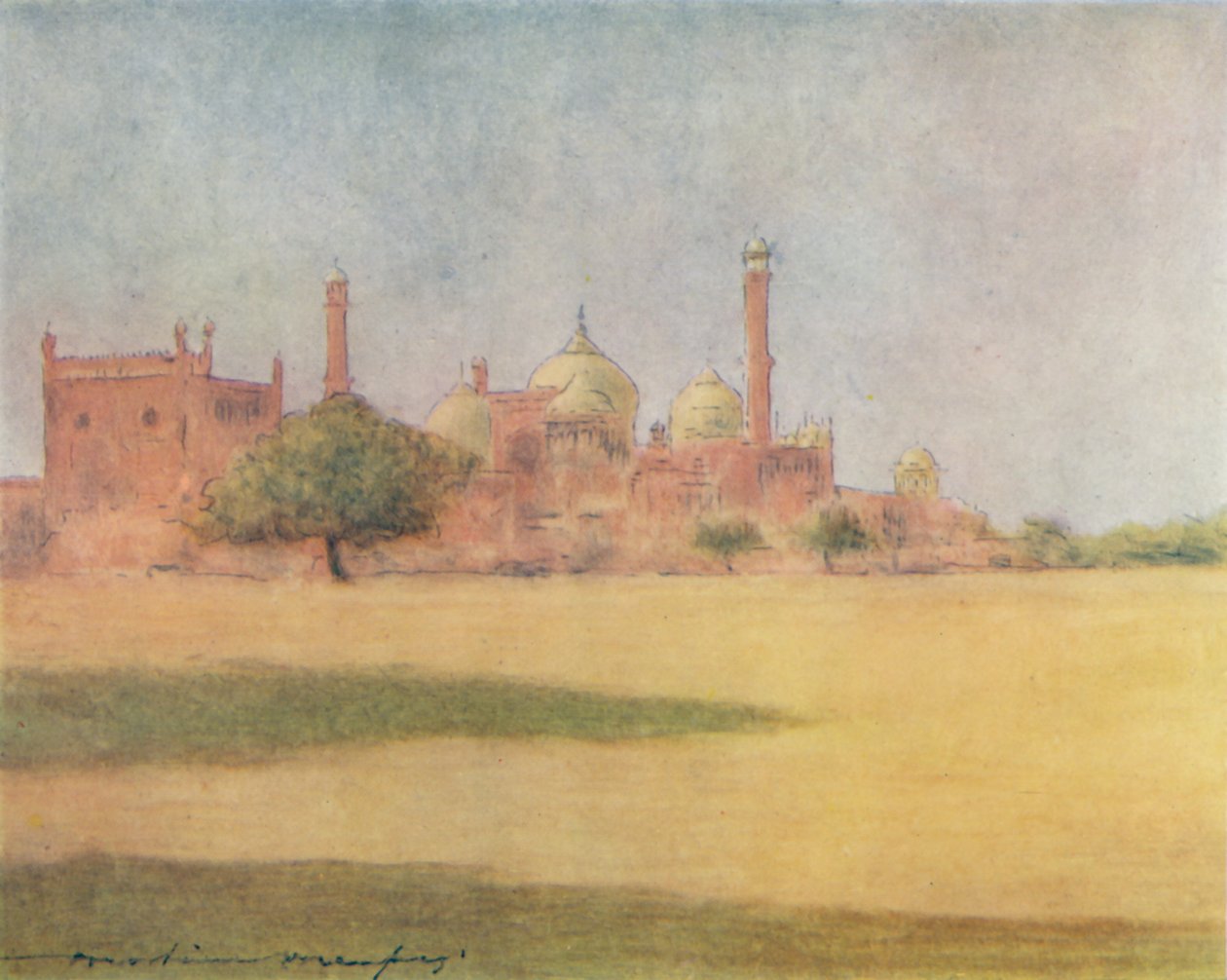 The Jumna Masjid by Mortimer Ludington Menpes