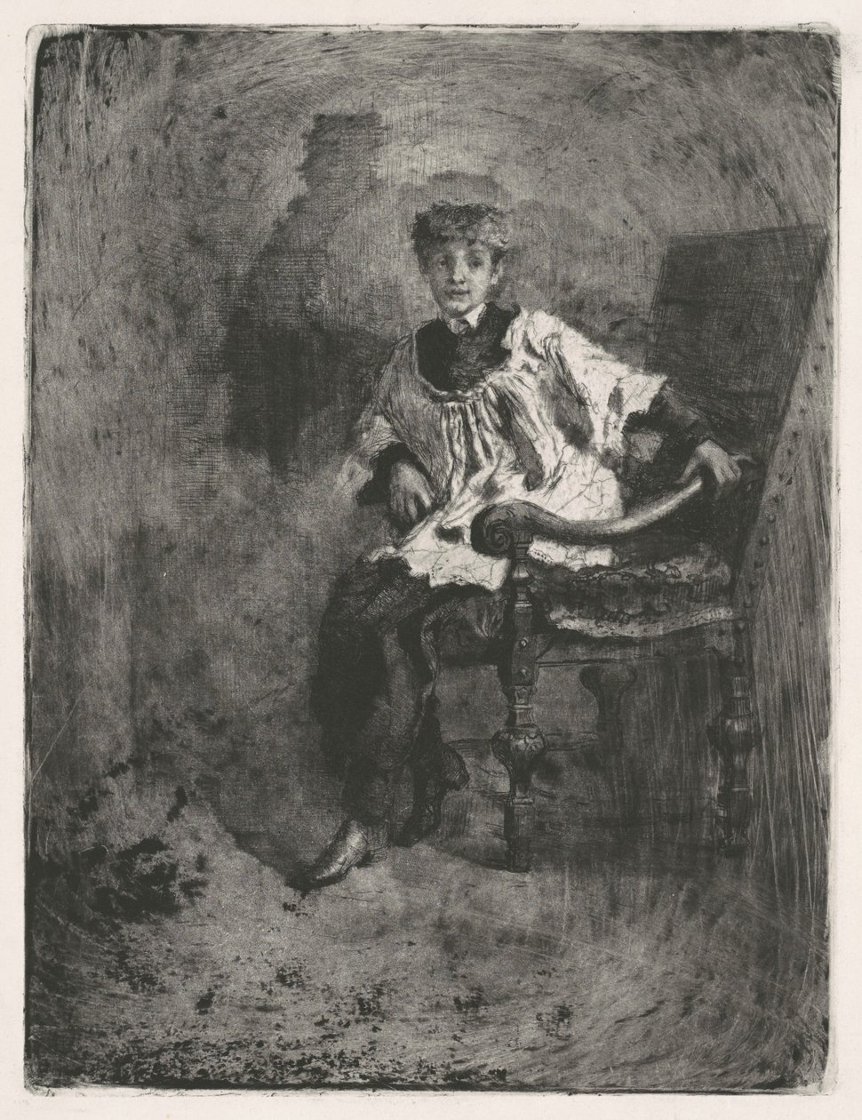 Seated Acolyte by Mose Bianchi