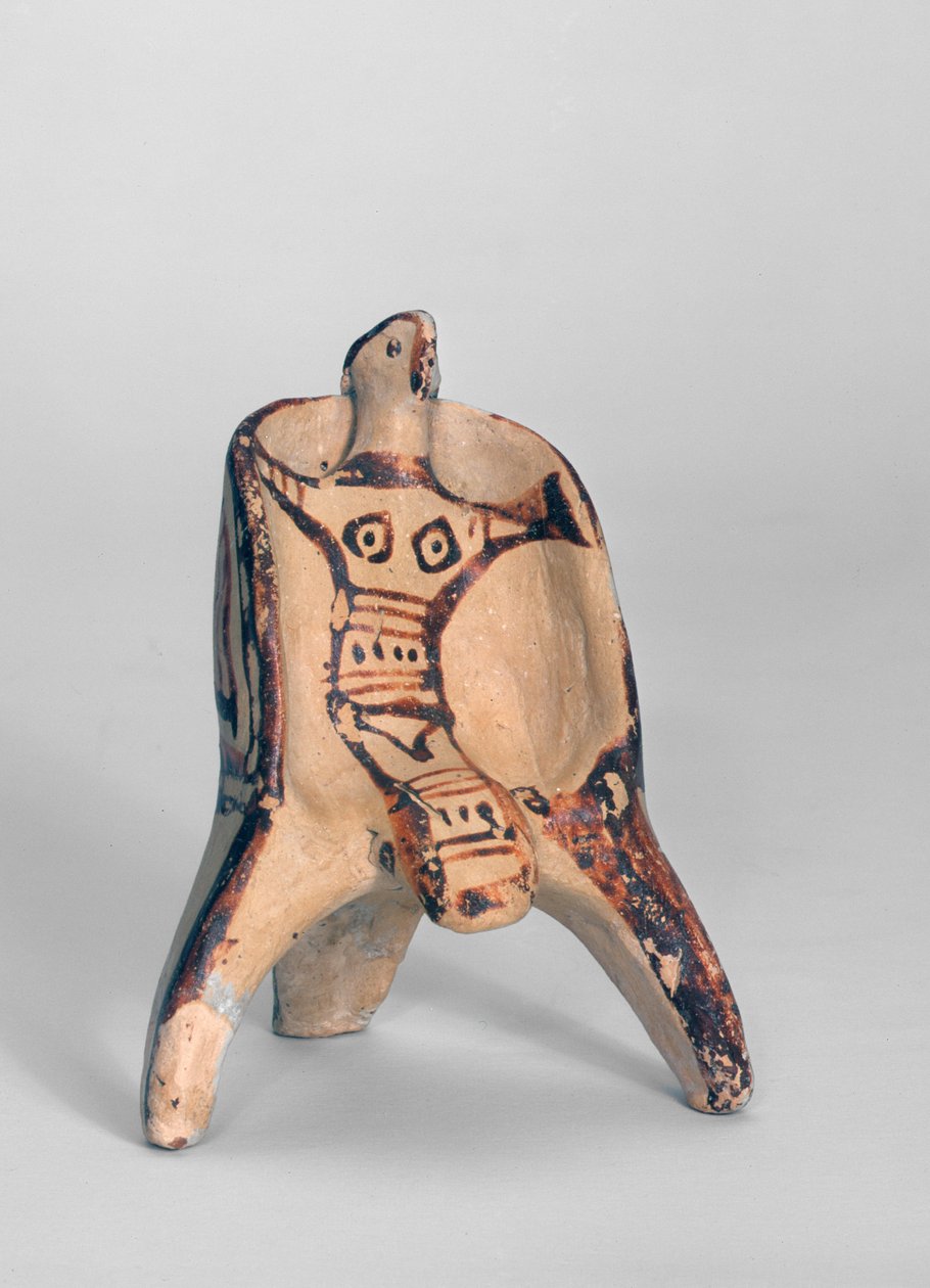 Enthroned Idol by Mycenaean