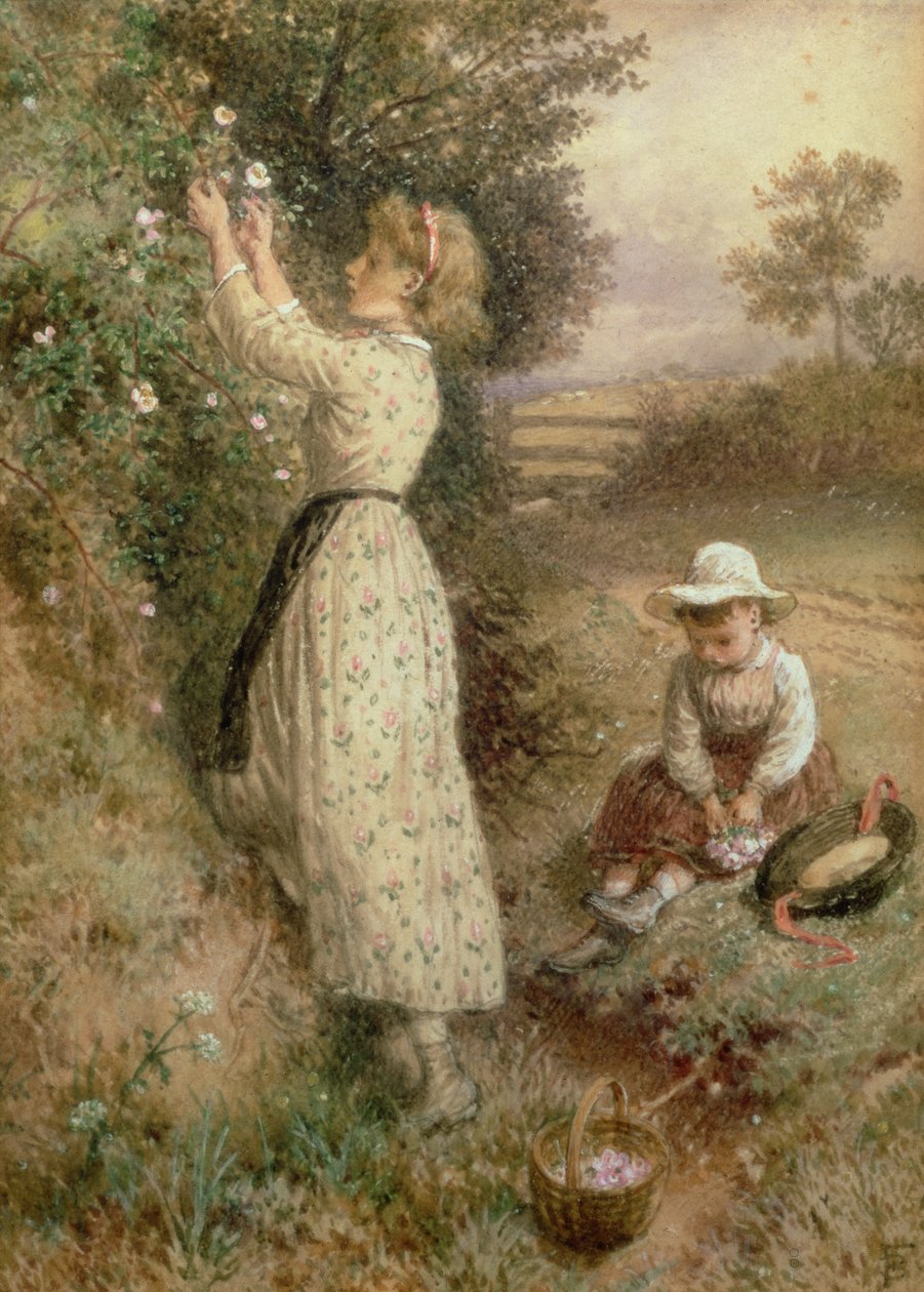 Wild Roses by Myles Birket Foster