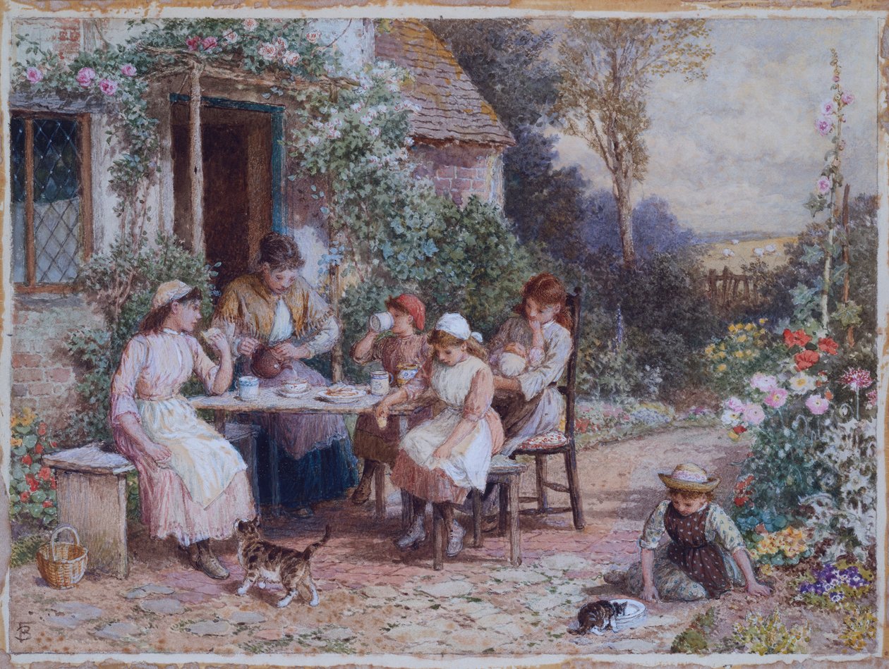 Teatime by Myles Birket Foster