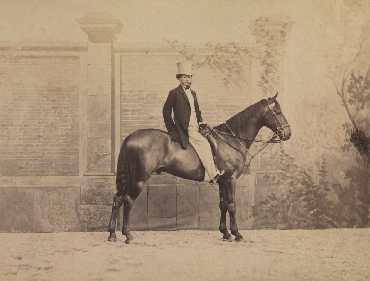 Man on a Horse by Nadar