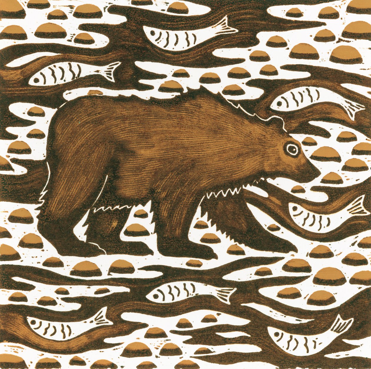 Fishing Bear by Nat Morley