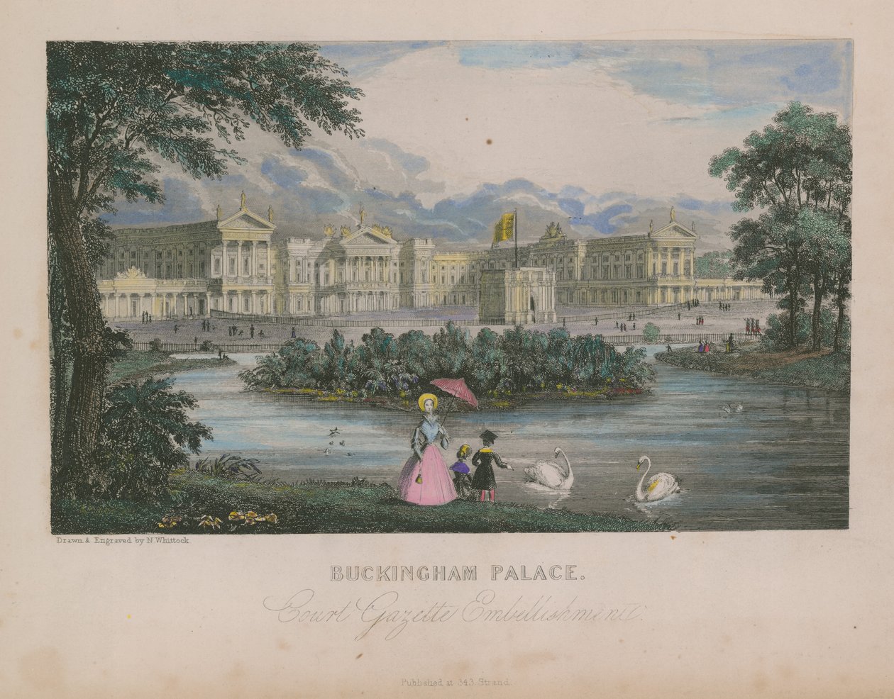 General View of Buckingham Palace by Nathaniel Whittock