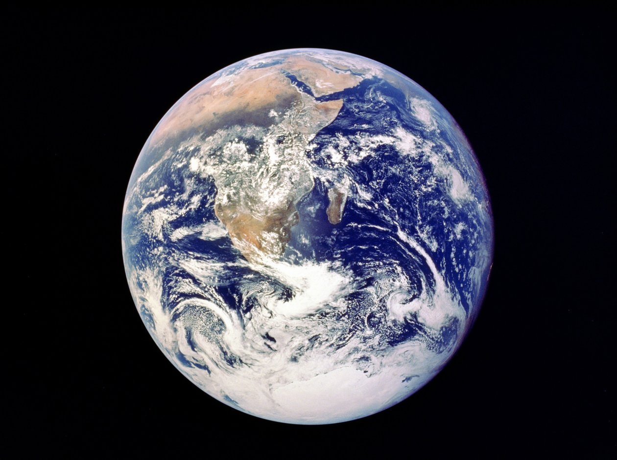 Whole Earth from Space - View from Apollo 17 December 1972 by National Aeronautics and Space Administration National Aeronautics and Space Administration