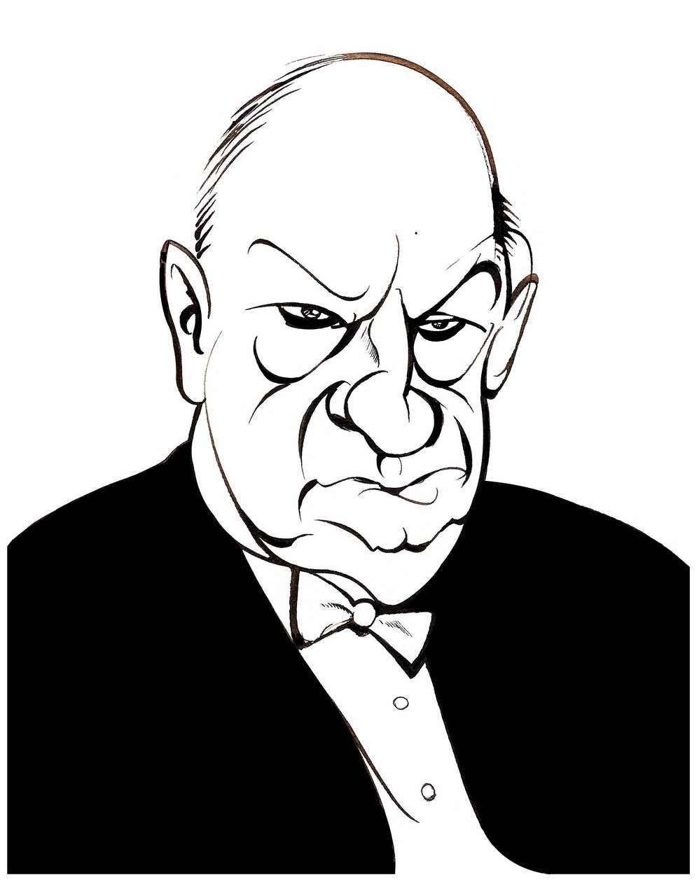 Paul Hindemith - caricature by Neale Osborne