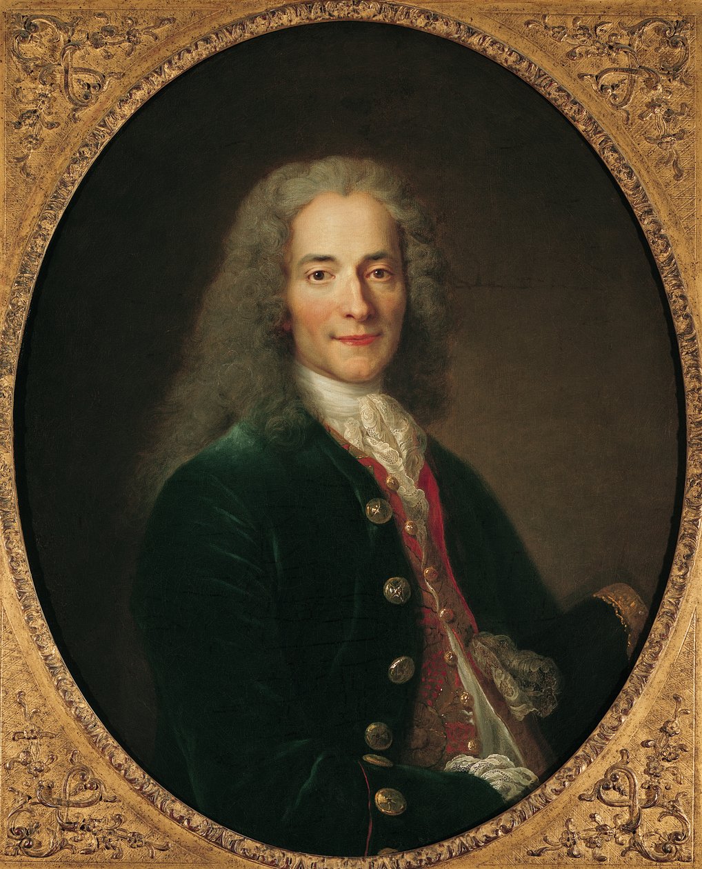 Portrait of Voltaire after 1718 by Nicolas de Largillière