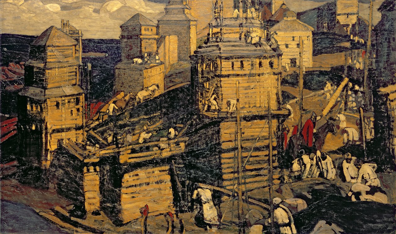 Building the Town by Nicholas Roerich