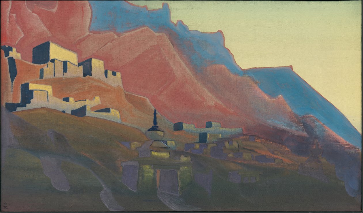 Ladakh, Sunset ("Holy Mountains" series) by Nicholas Roerich