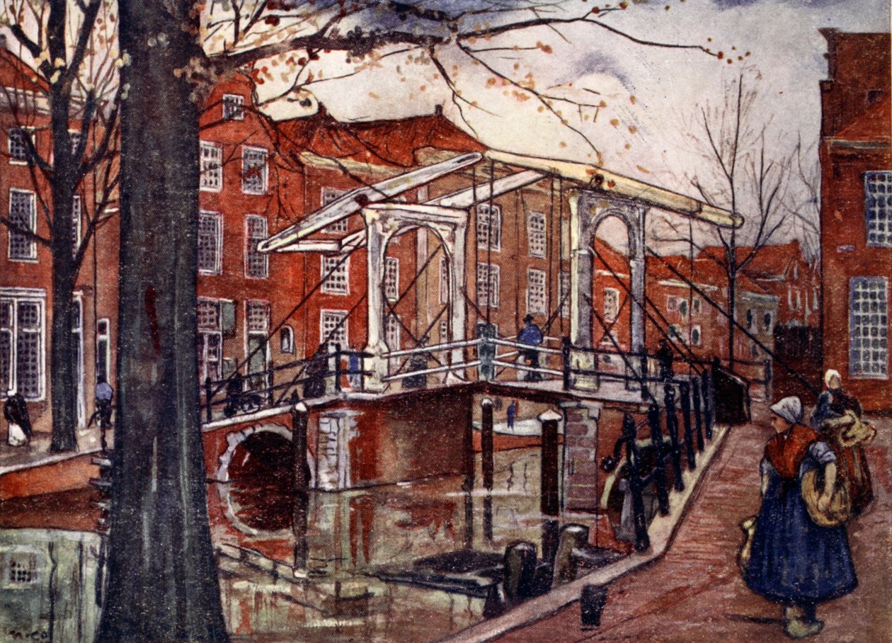 De Oude Rijn, Leiden by Nico Jungman