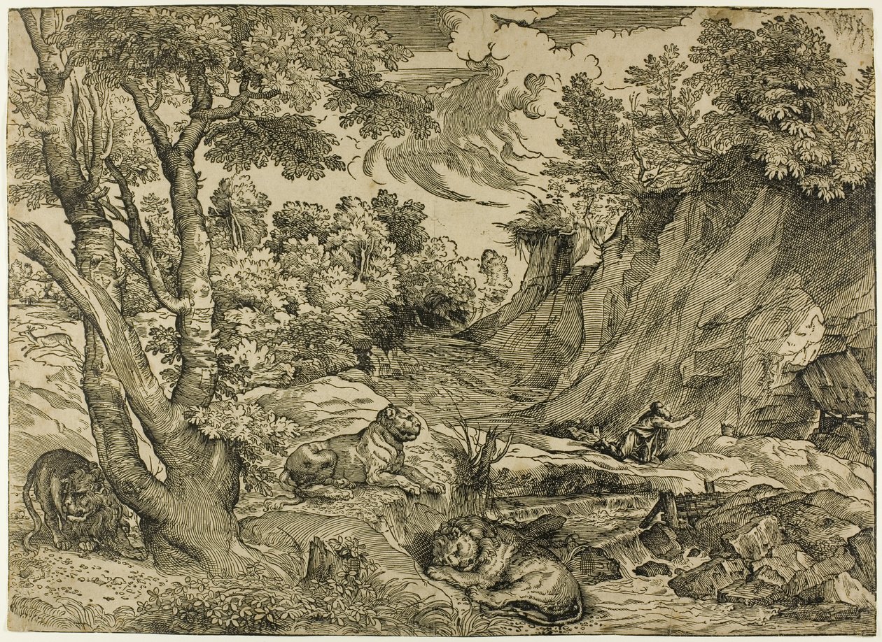 Saint Jerome in the Wilderness by Nicolò Boldrini