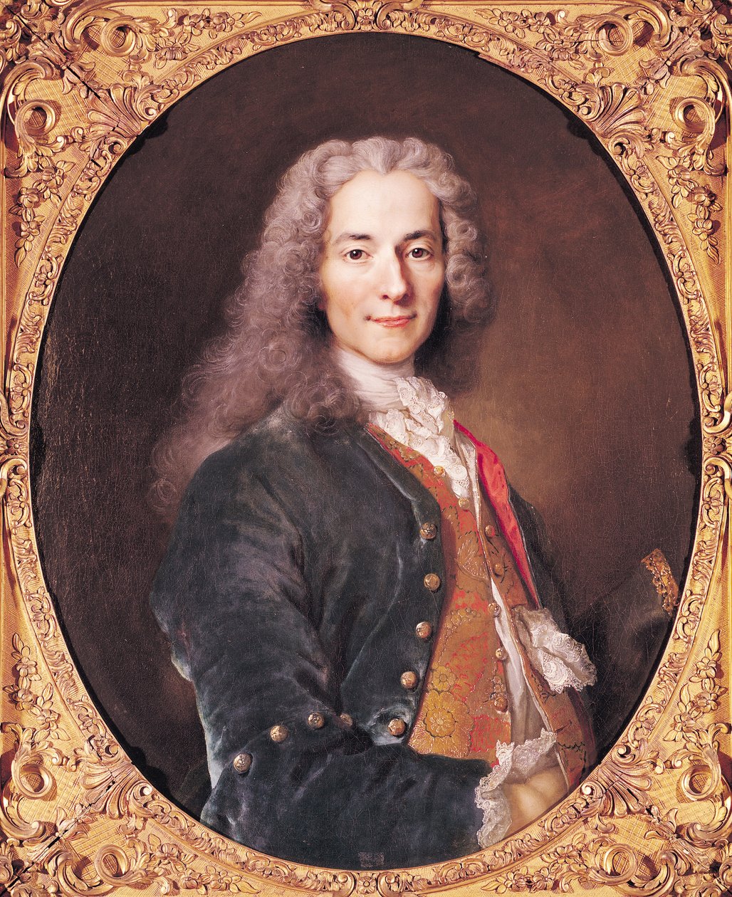 Portrait of Voltaire aged 23, 1728 by Nicolas de Largillière