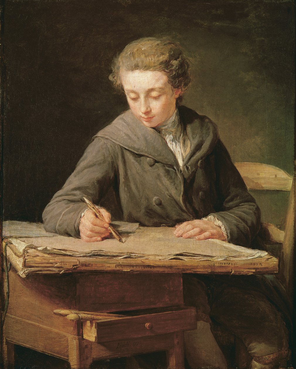 The young draughtsman, Carle Vernet by Nicolas Bernard Lepicie