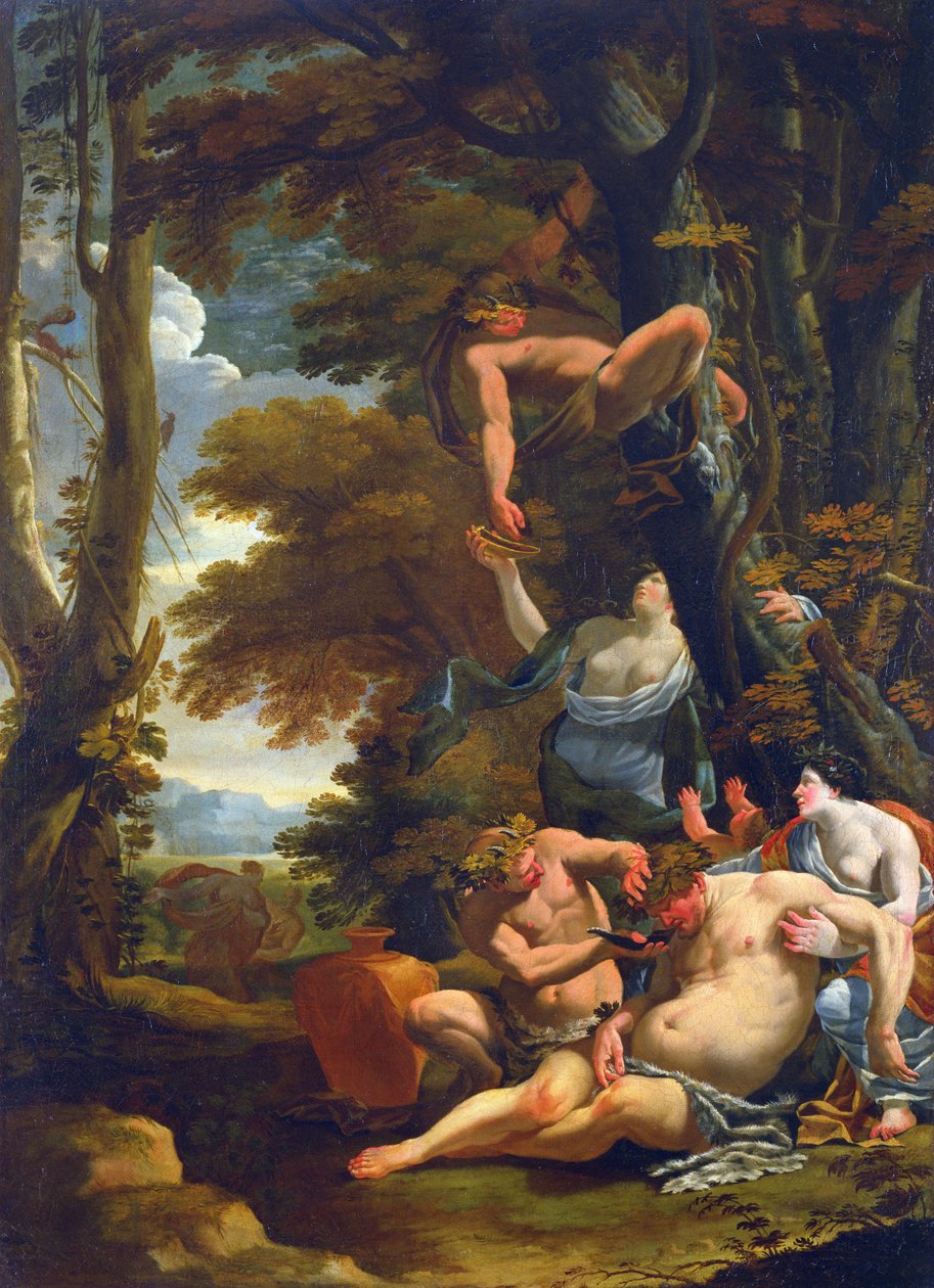 Drunken Silenus by Nicolas Chaperon