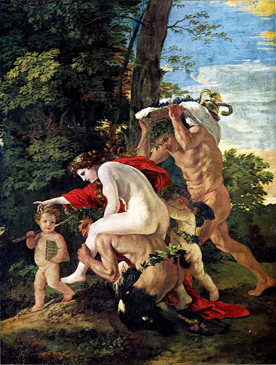 Bacchic Scene by Nicolas Poussin