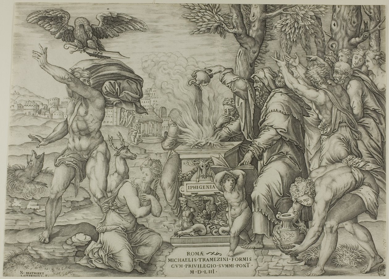 The Sacrifice of Iphigenia by Nicolas Beatrizet