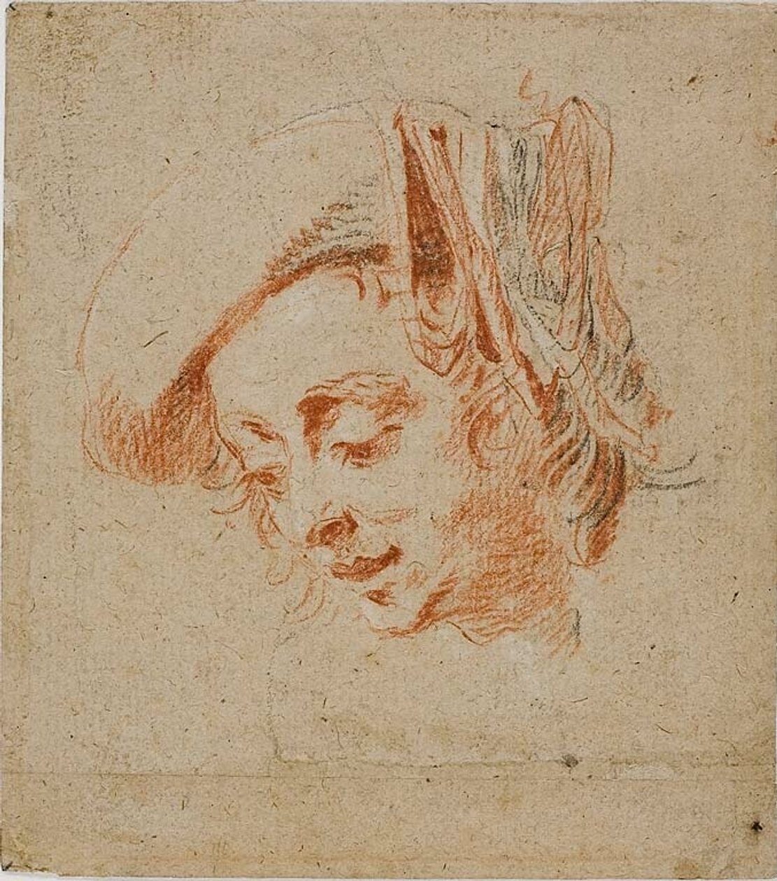 Head of a Man by Nicolas Lancret