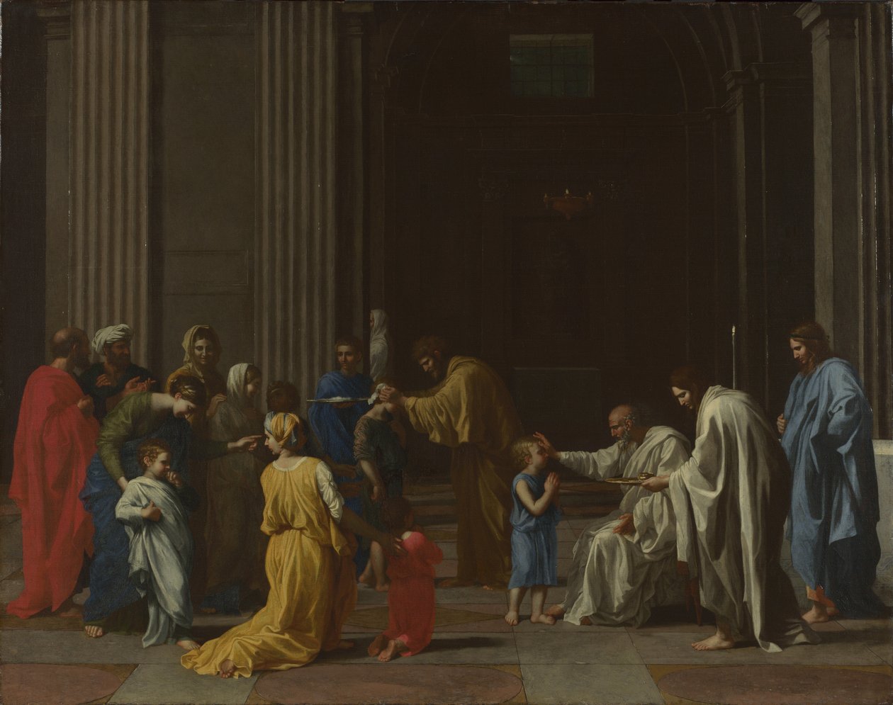 Seven Sacraments: Confirmation by Nicolas Poussin