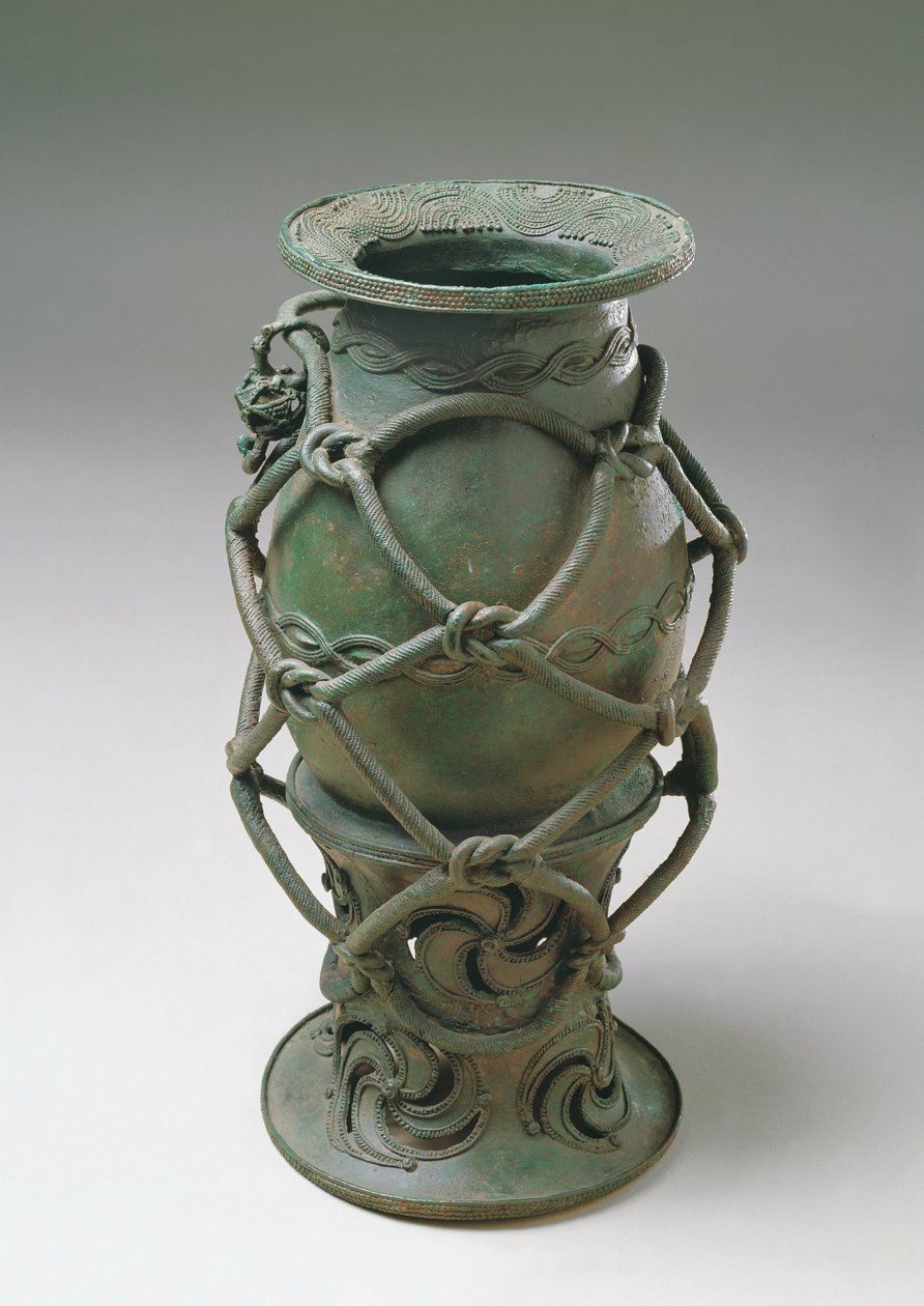 Roped pot, from Igbo-Ukwu by Nigerian