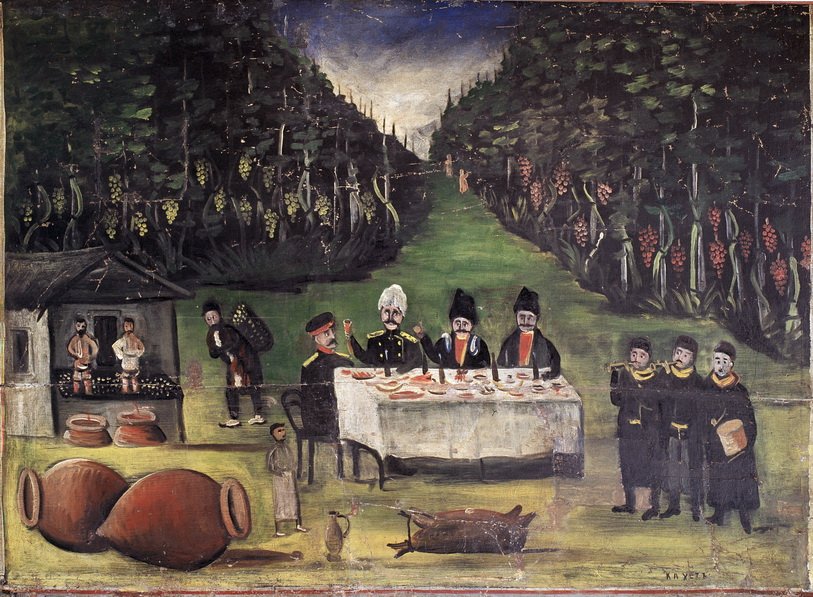 Autumn Feast by Niko Pirosmani