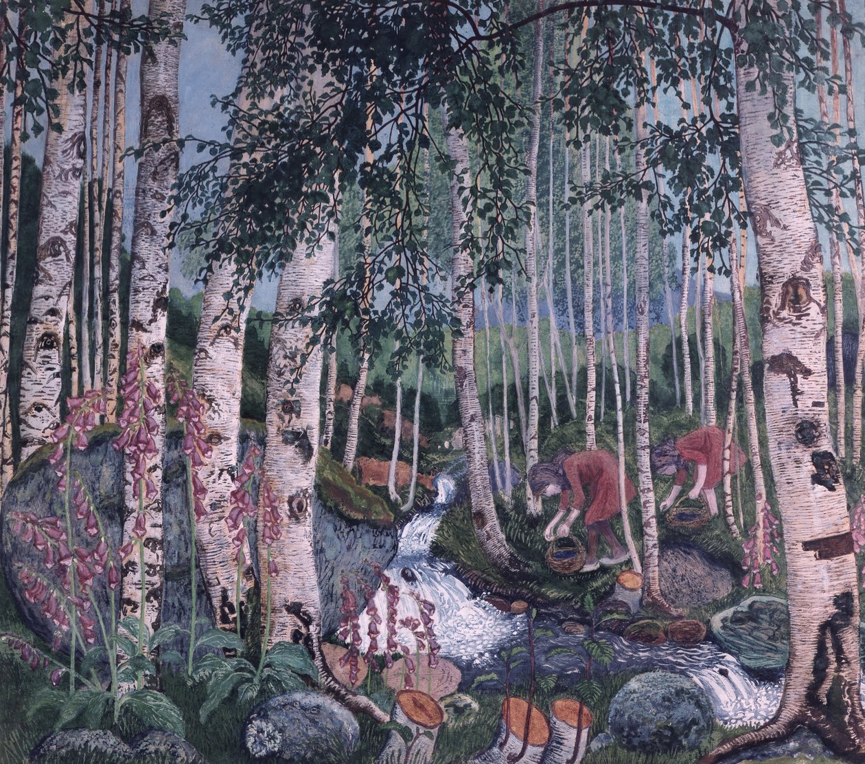 Foxgloves by Nikolai Astrup