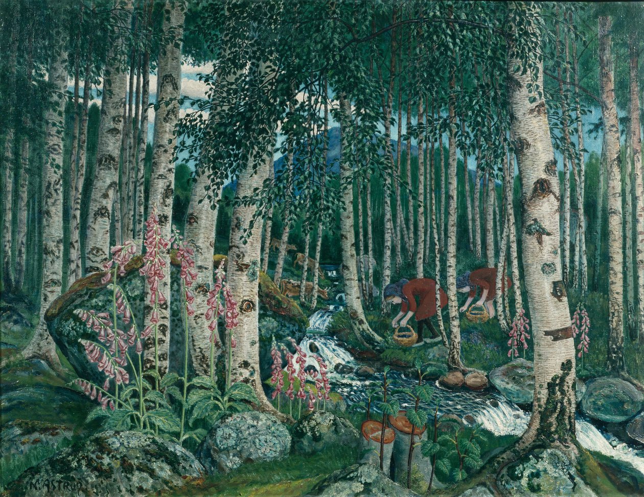 Foxgloves by Nikolai Astrup
