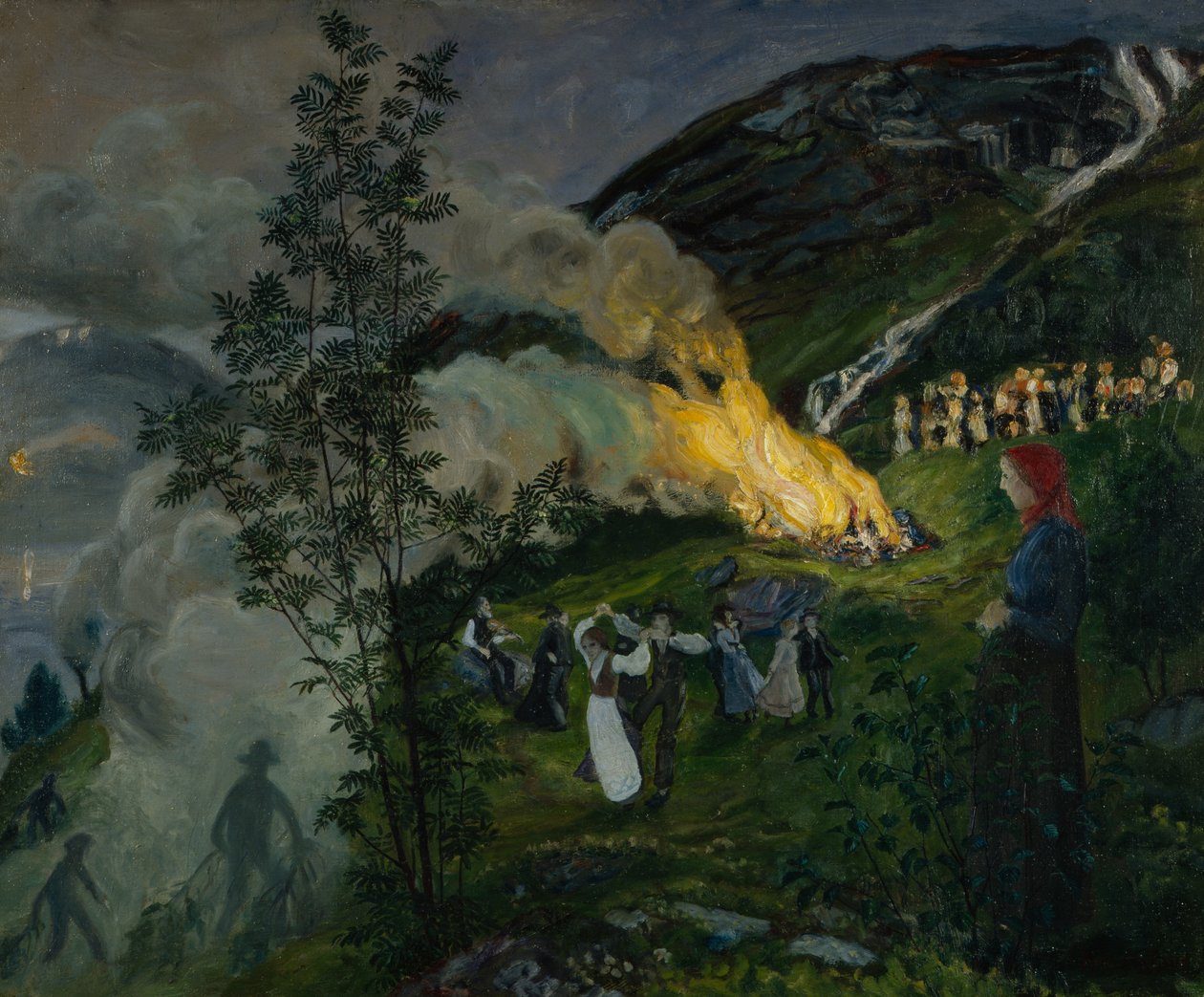 Midsummer Fire by Nikolai Astrup